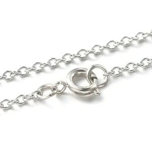 Surgical Stainless Steel Rolo Chain Necklace 20" Long 2mm Links Spring Clasp